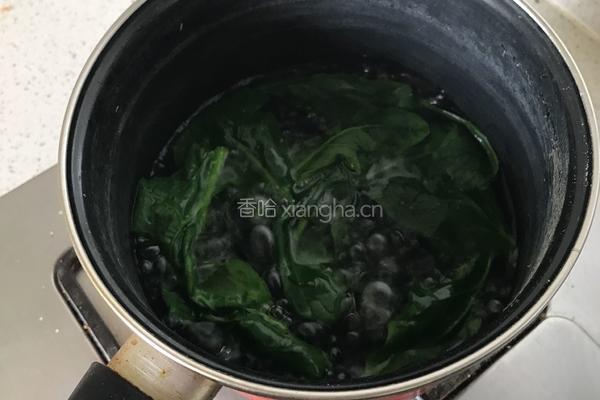 米粉菠菜泥的做法图解2