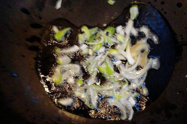 油菜烧面筋的做法图解4
