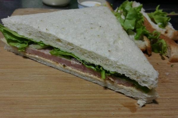 午餐肉三明治的做法图解5