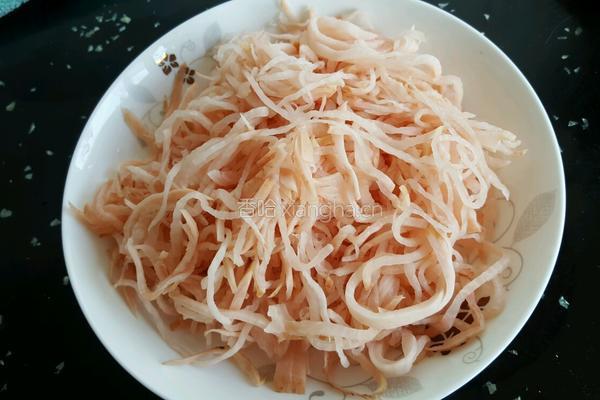肉炒酸萝卜的做法图解2