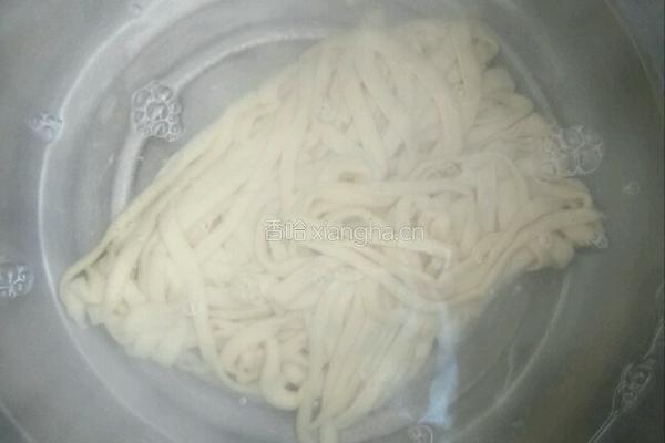 油菜汤面的做法图解6