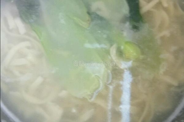 油菜汤面的做法图解8