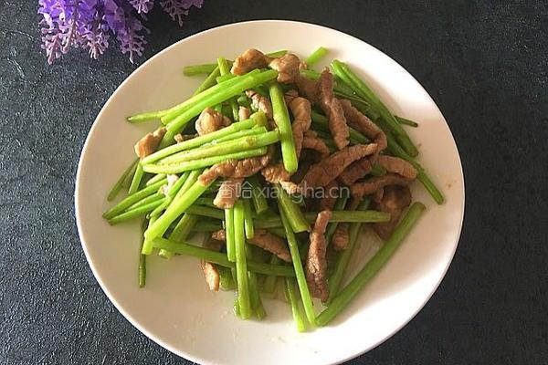 芦蒿炒肉丝的做法图解7
