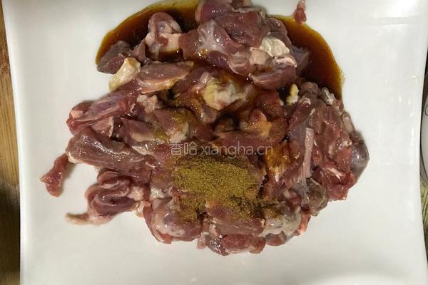 大葱炒羊肉的做法图解3