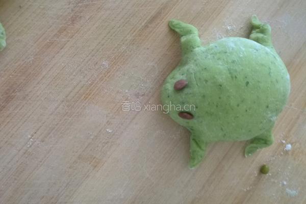 菠菜汁招财蛙的做法图解10