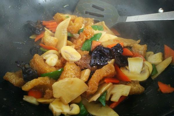 皮肚炒杂蔬的做法图解12
