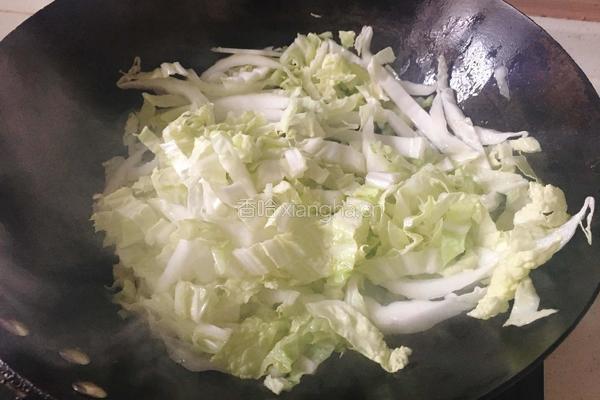 清炒白菜的做法图解3