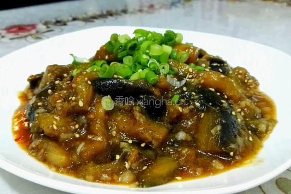 肉末酱茄条的做法图解6