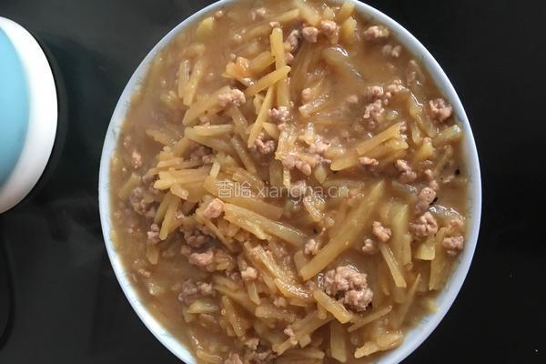 土豆丝炒肉末的做法图解8