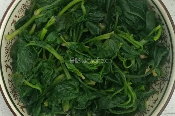 凉拌菠菜鸡蛋的做法图解5