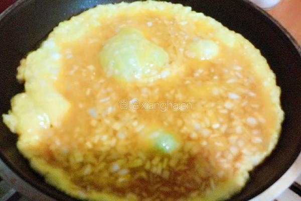 大葱煎蛋(煎蛋饼）的做法图解4