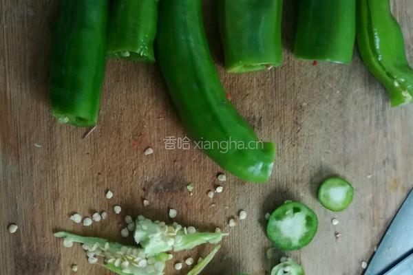 青椒酿肉的做法图解2