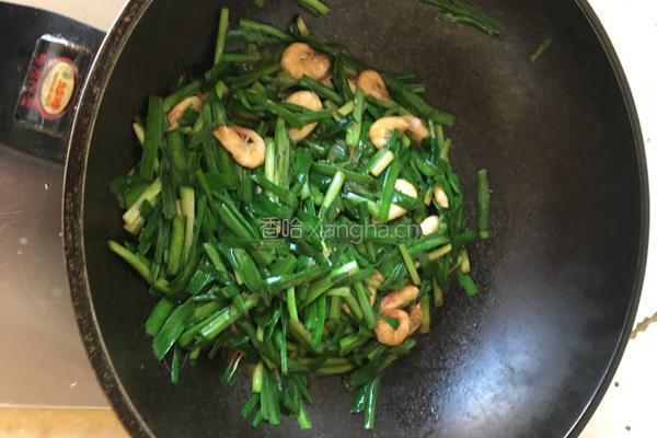 青虾炒韭菜的做法图解11