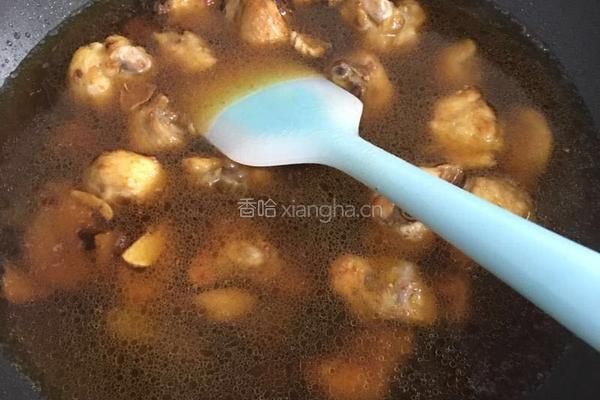 香菇炖鸡腿的做法图解4
