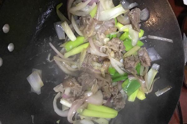 爆炒羊肉的做法图解8