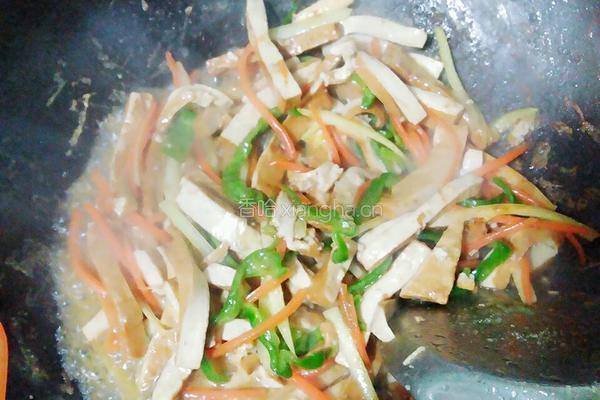 香干炒肉丝的做法图解8