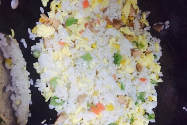 蔬菜蛋炒饭的做法图解8