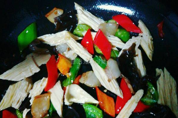 腐竹炒肉的做法图解8