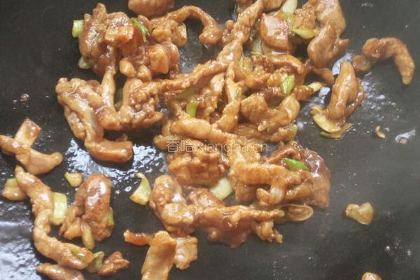 干锅肉丝菜花的做法图解8