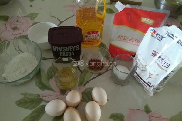双色戚风蛋糕的做法图解1