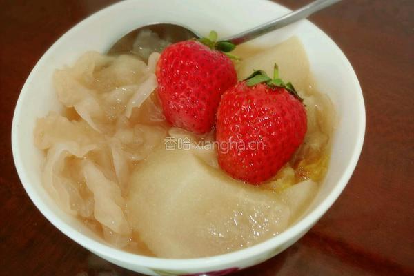 红果银耳冰糖雪梨羹的做法图解8