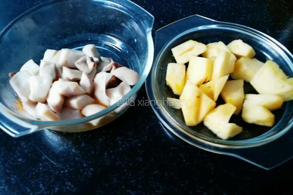 菠萝咕噜素肉的做法图解4