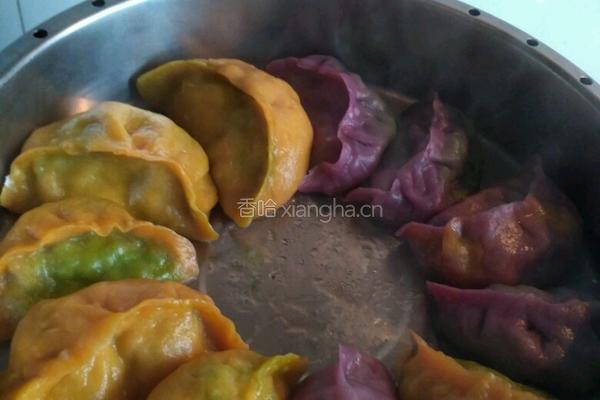 彩色蔬菜汁饺子的做法图解10