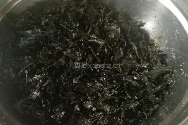 鱼肉松海苔排包的做法图解1