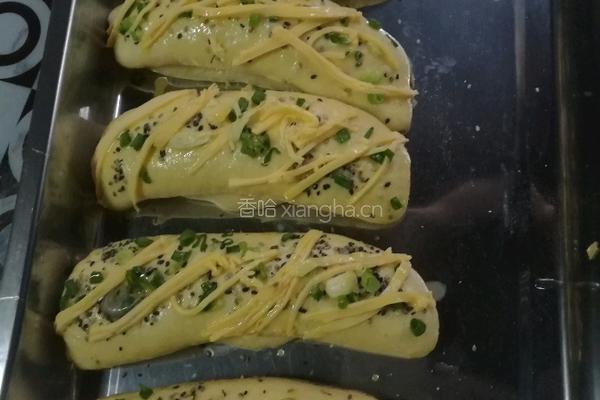 鱼肉松海苔排包的做法图解10
