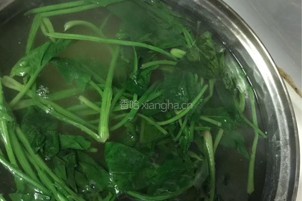 菠菜鸡蛋汤的做法图解1