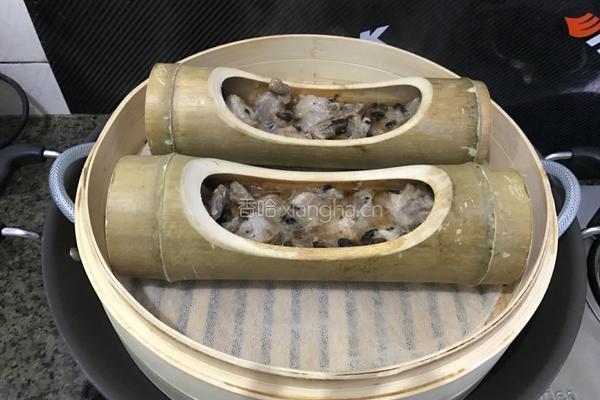 竹筒蒸排骨的做法图解11