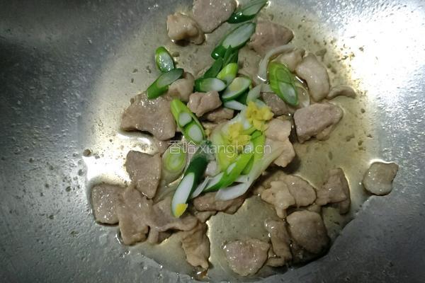 白菜大格扎炒肉的做法图解6
