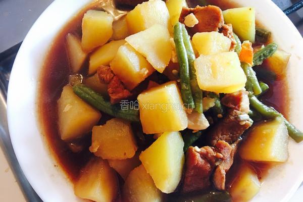 豆角土豆炖肉的做法图解8