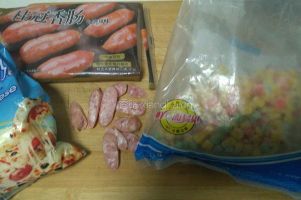什锦香肠面包的做法图解3