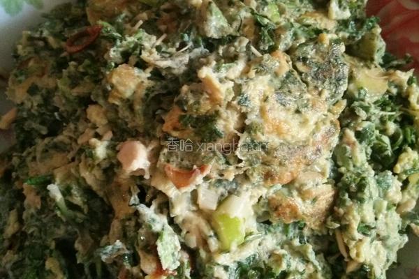 荠菜炒鸡蛋的做法图解4