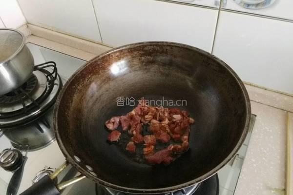 炒烤Q猪肉的做法图解2