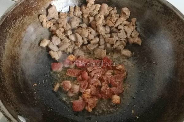 炒烤Q猪肉的做法图解4
