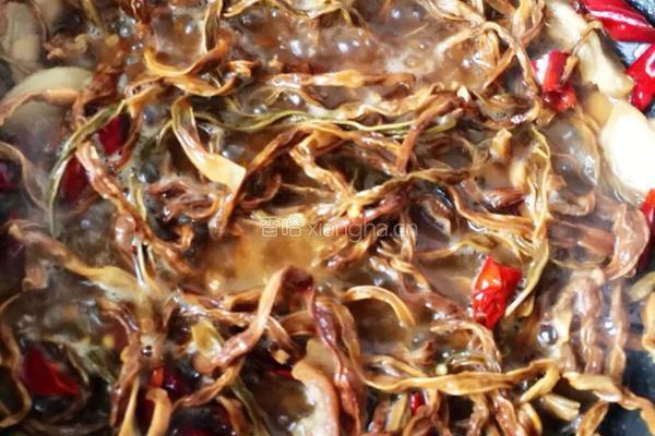 干豆角粉丝肉的做法图解5