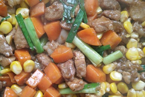 玉米炒肉的做法图解5