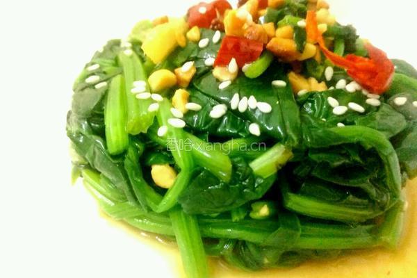 凉拌菠菜的做法图解11