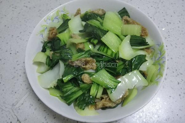 油渣青菜的做法图解5