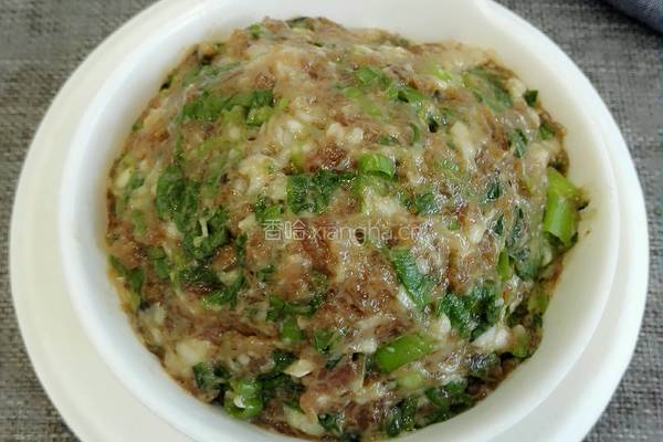 猪肉香葱馅的做法图解7