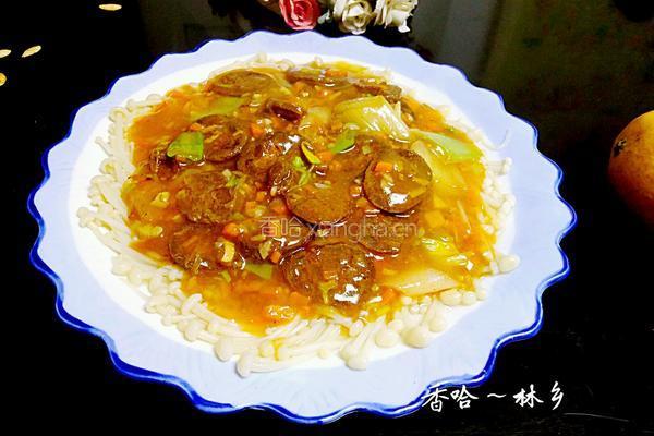 腊味金针菇的做法图解16
