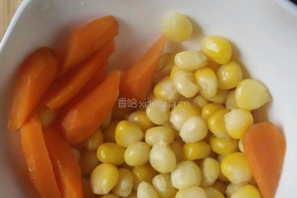 玉米爱心胡萝卜蒸蛋的做法图解8