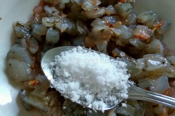 菠菜虾仁鸡蛋饺子馅的做法图解6