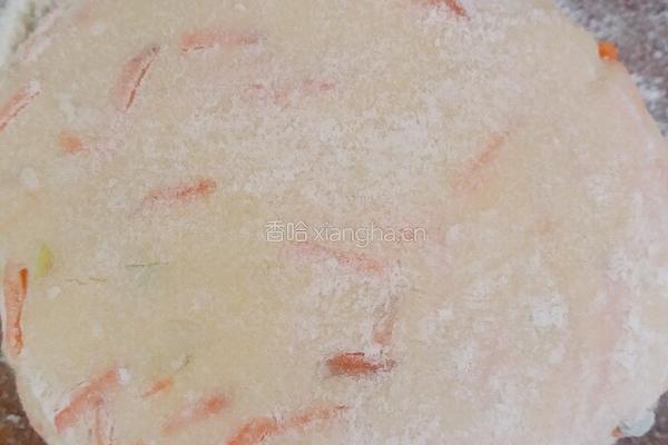 （烫面）胡萝卜丝饼的做法图解13