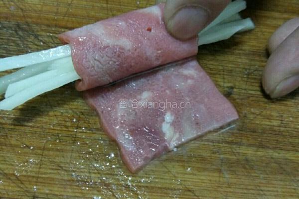 培根土豆丝卷的做法图解7