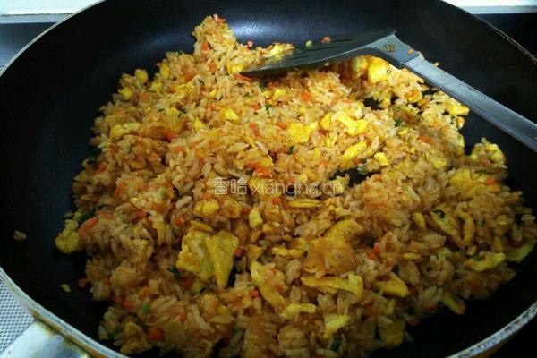 韩式辣酱蛋炒饭的做法图解9