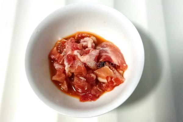 油菜豆腐炒肉的做法图解5