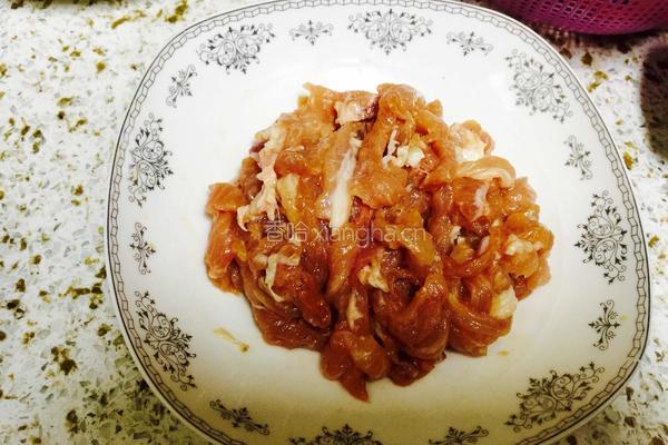 红椒肉丝的做法图解2